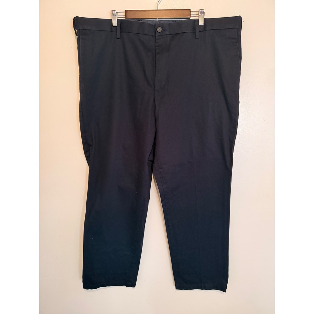 Dockers Men's Big & Tall Chino Pants 46x33 Navy Flex Comfort Hemmed - Picture 2 of 13